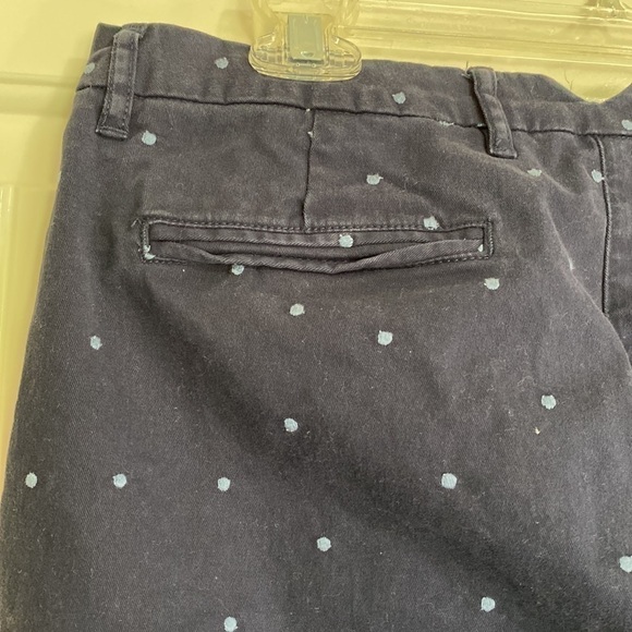 Boden Rachel Spot Chino NAVY WITH BLUE POLKA DOTS Trousers Sz 8 - Picture 11 of 15